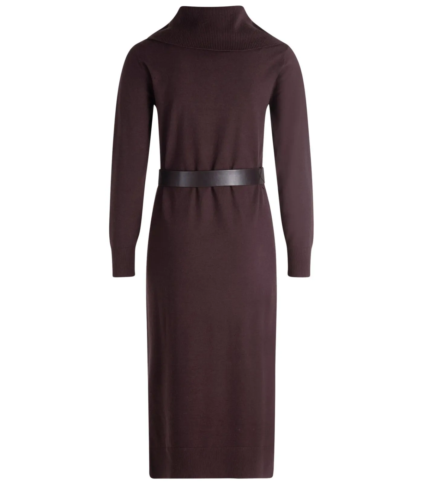 Zero Gebreide jurk darkPurple/brown