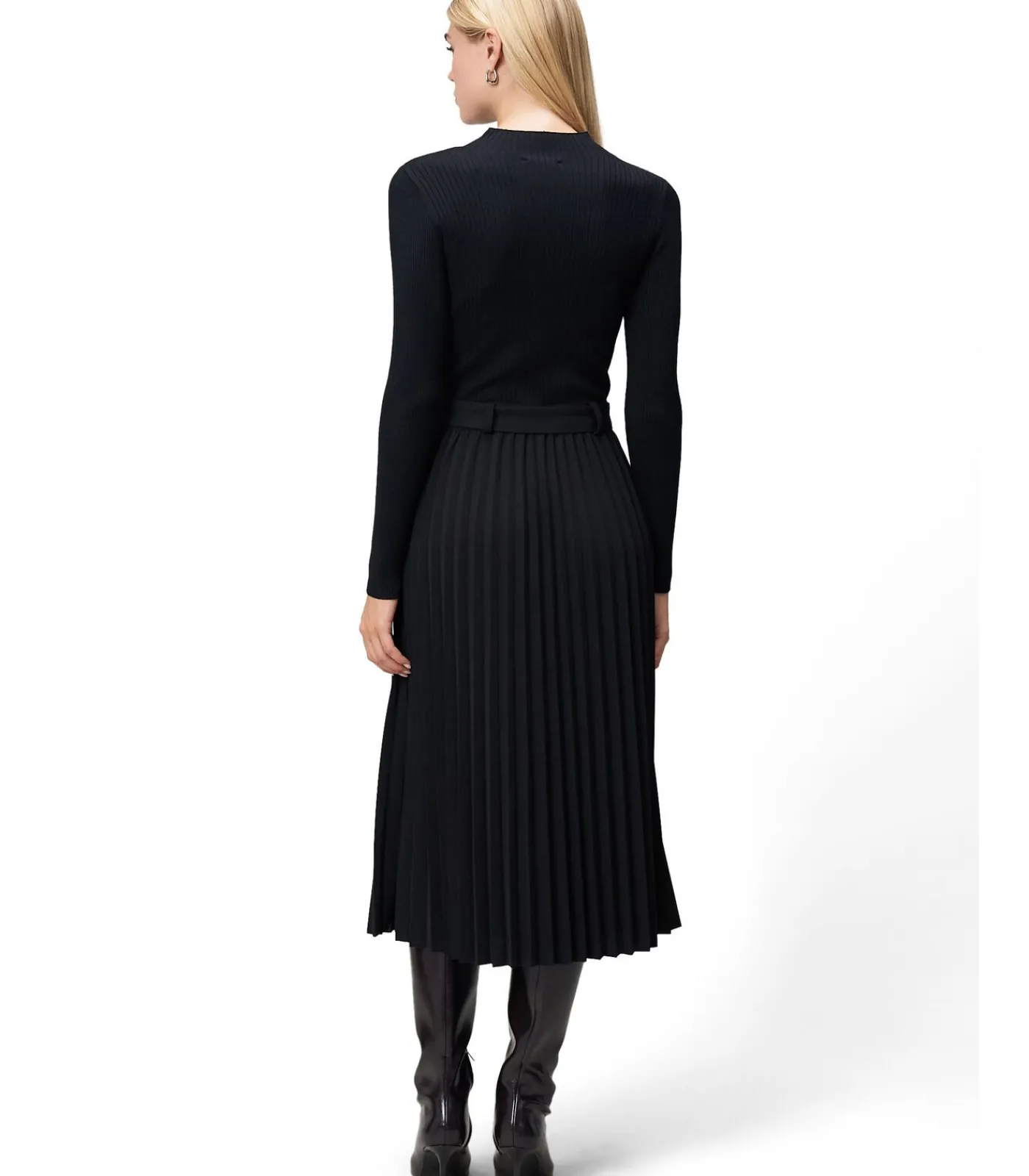 Zero Gebreide jurk black New