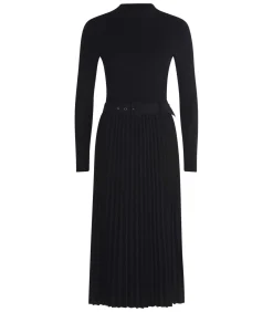 Zero Gebreide jurk black New
