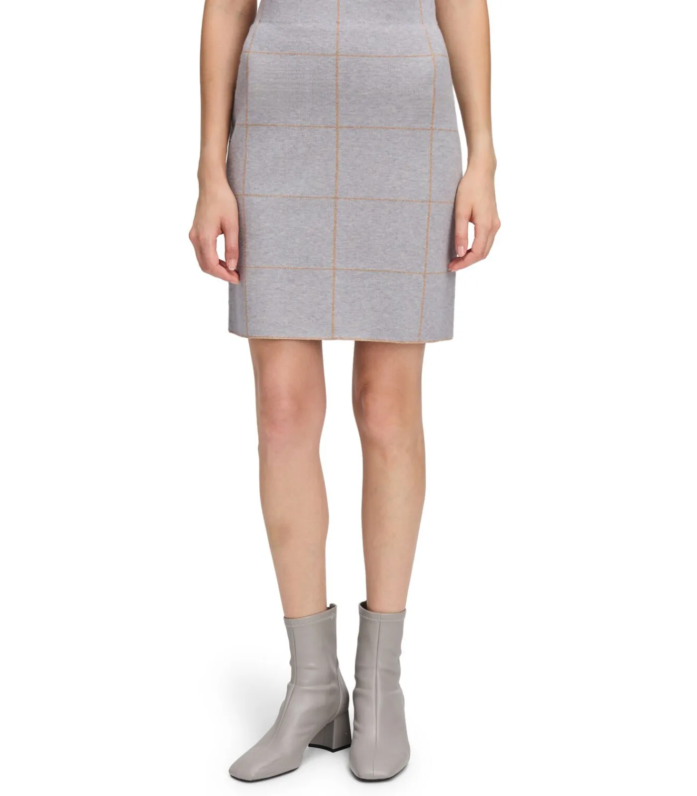 Betty Barclay Gebreide rok darkGrey/beige Outlet