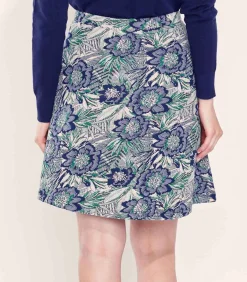 La Fiancée Gebreide rok SANIWA blue Sale