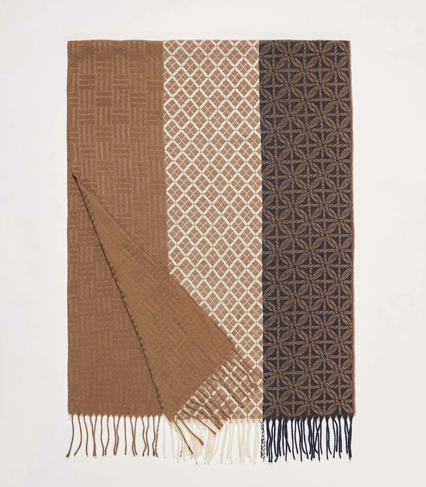 La Fiancée Gebreide sjaal CAMIL lightBeige Best