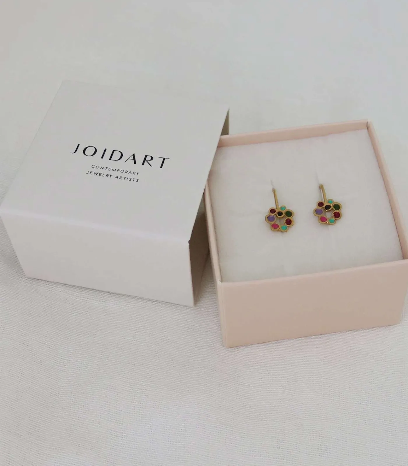 Joidart Gehaakte gouden oorbellen Candy Colours gold Online