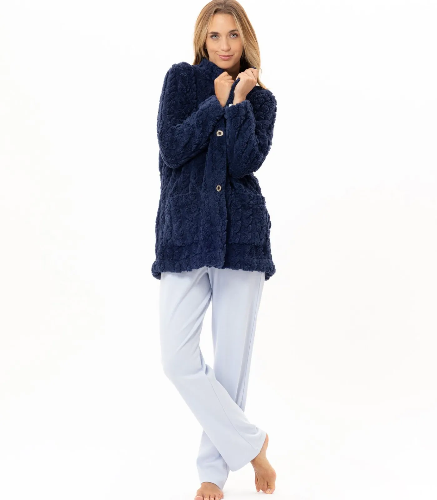 LE CHAT Geknoopt jasje met gevlochten effect ESSENTIEL 174 blue Hot