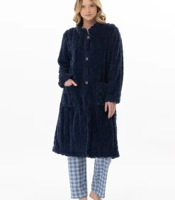 LE CHAT Geknoopte kamerjas met gevlochten effect ESSENTIEL 163 blue Sale