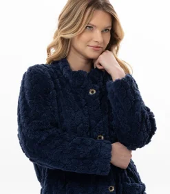 LE CHAT Geknoopte kamerjas met gevlochten effect ESSENTIEL 163 blue Sale