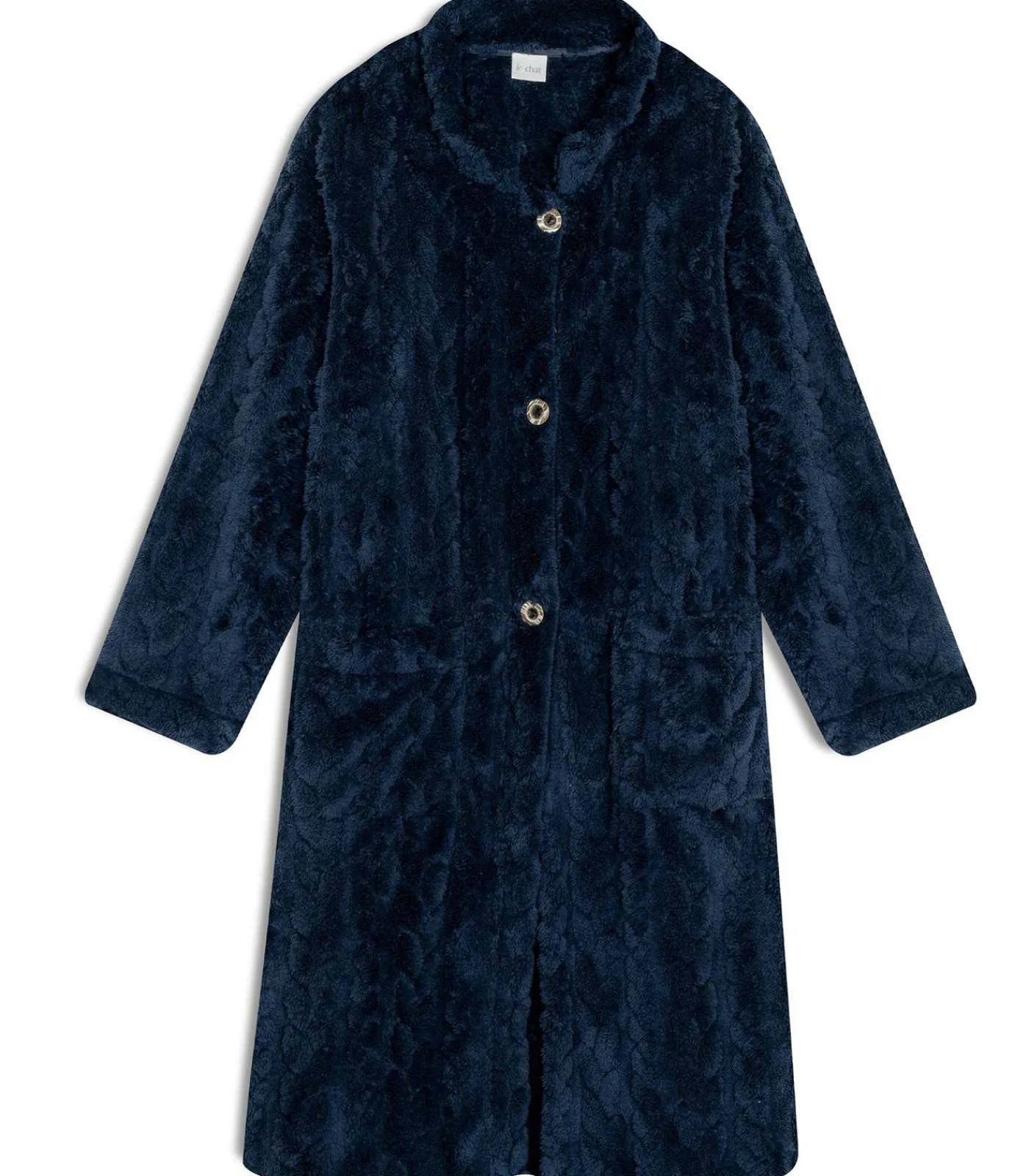 LE CHAT Geknoopte kamerjas met gevlochten effect ESSENTIEL 163 blue Sale