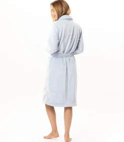LE CHAT Geknoopte kamerjas van pluche flanel ESSENTIEL H51B blue Online