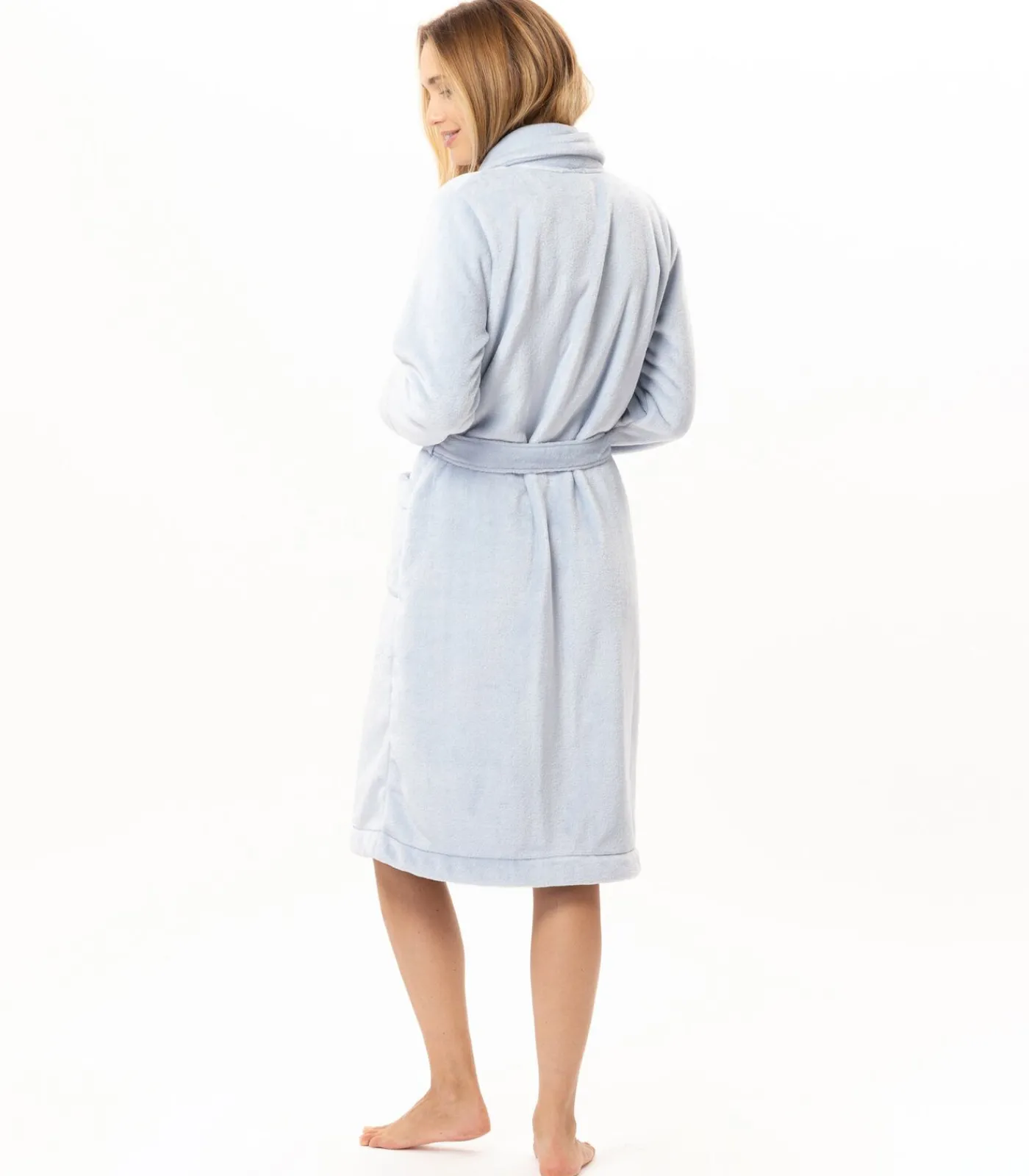 LE CHAT Geknoopte kamerjas van pluche flanel ESSENTIEL H51B blue Online