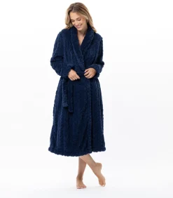 LE CHAT Gekruiste badjas met gevlochten effect ESSENTIEL 160 blue Discount