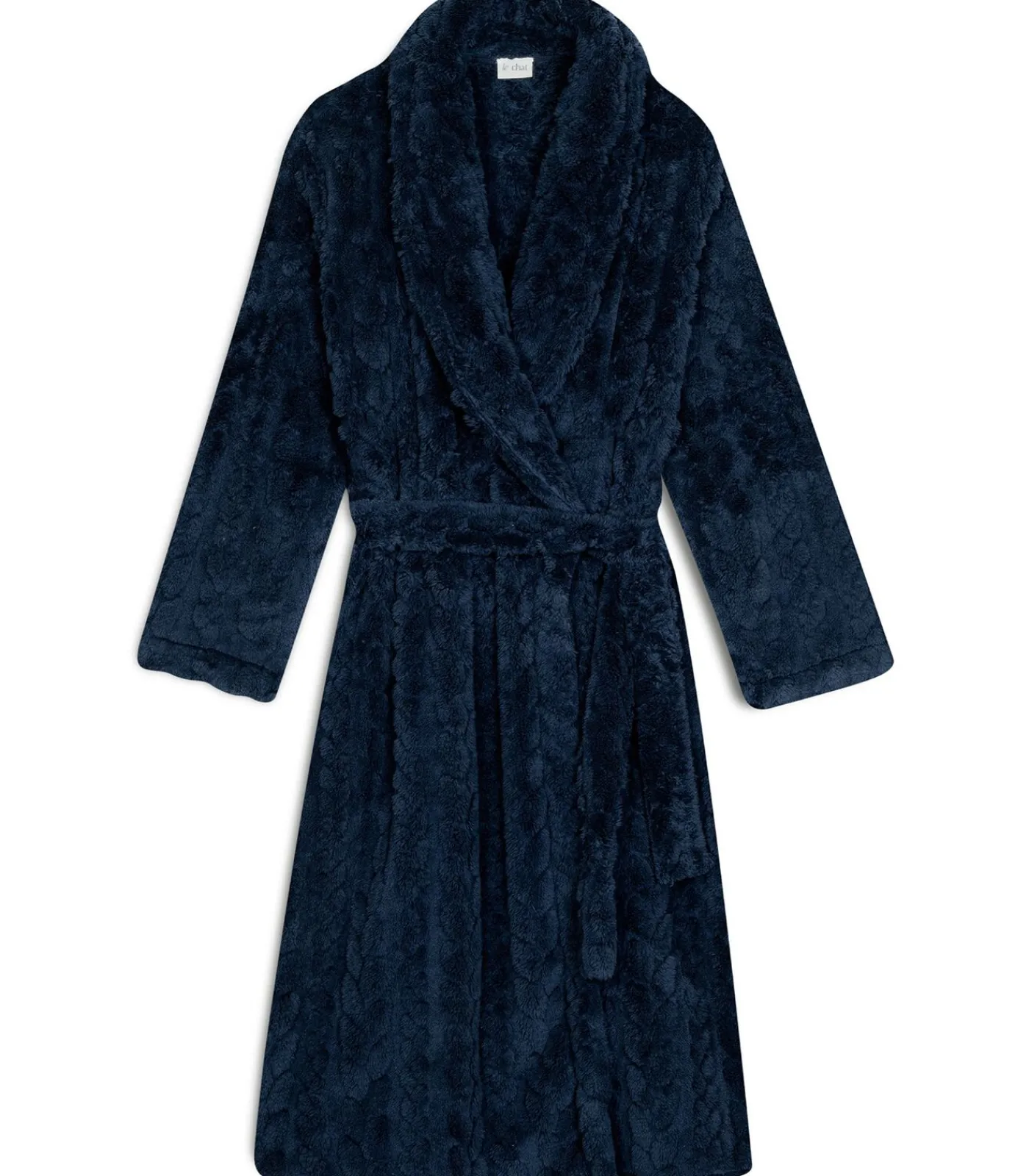 LE CHAT Gekruiste badjas met gevlochten effect ESSENTIEL 160 blue Discount