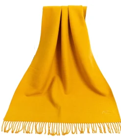 Alberto Cabale Gele kasjmier sjaal Recto-Verso yellow Clearance