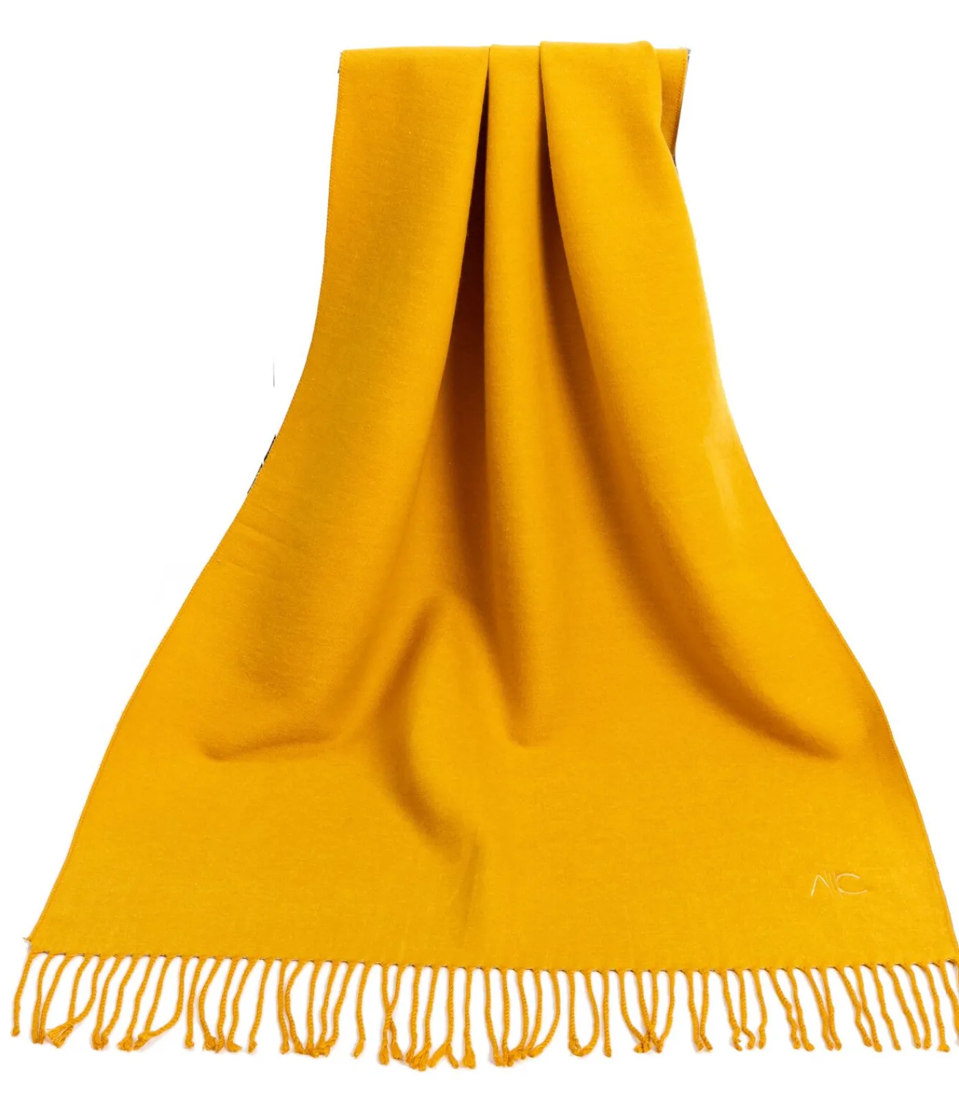 Alberto Cabale Gele kasjmier sjaal Recto-Verso yellow Clearance
