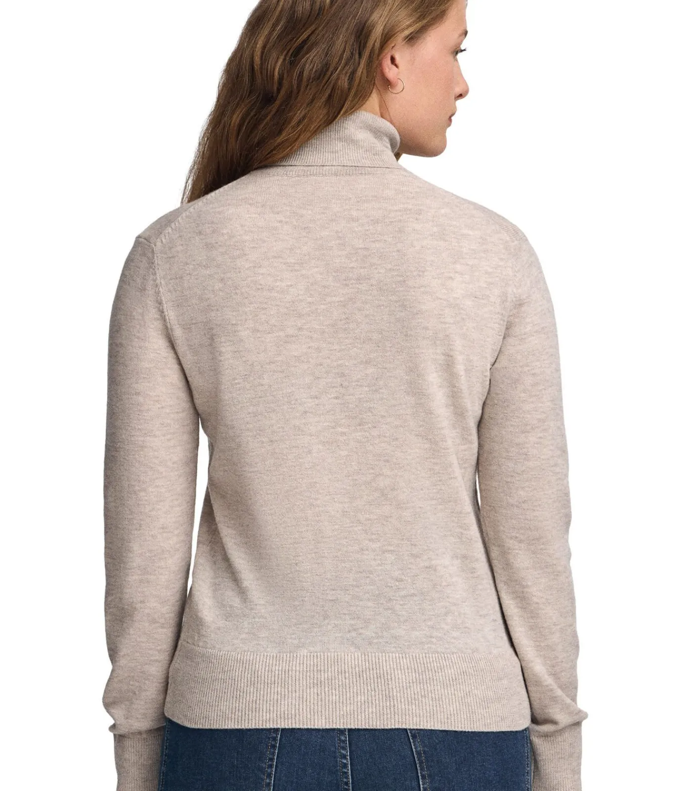 Polo Club Gemêleerd beige coltrui van merinowol en met slim fit lightBeige