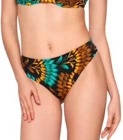 LUNA Geplooid zwembroekje 5cm EMERALD multicolor Discount