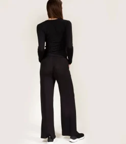 ISOTONER Geribd wikkeltruitje voor dames Zwart black Online