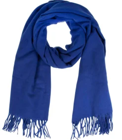 ISOTONER Geruite damessjaal Soft Touch Koningsblauw darkBlue Hot