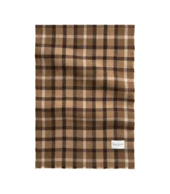 Marc O'Polo Geruite wollen sjaal lightBeige Outlet