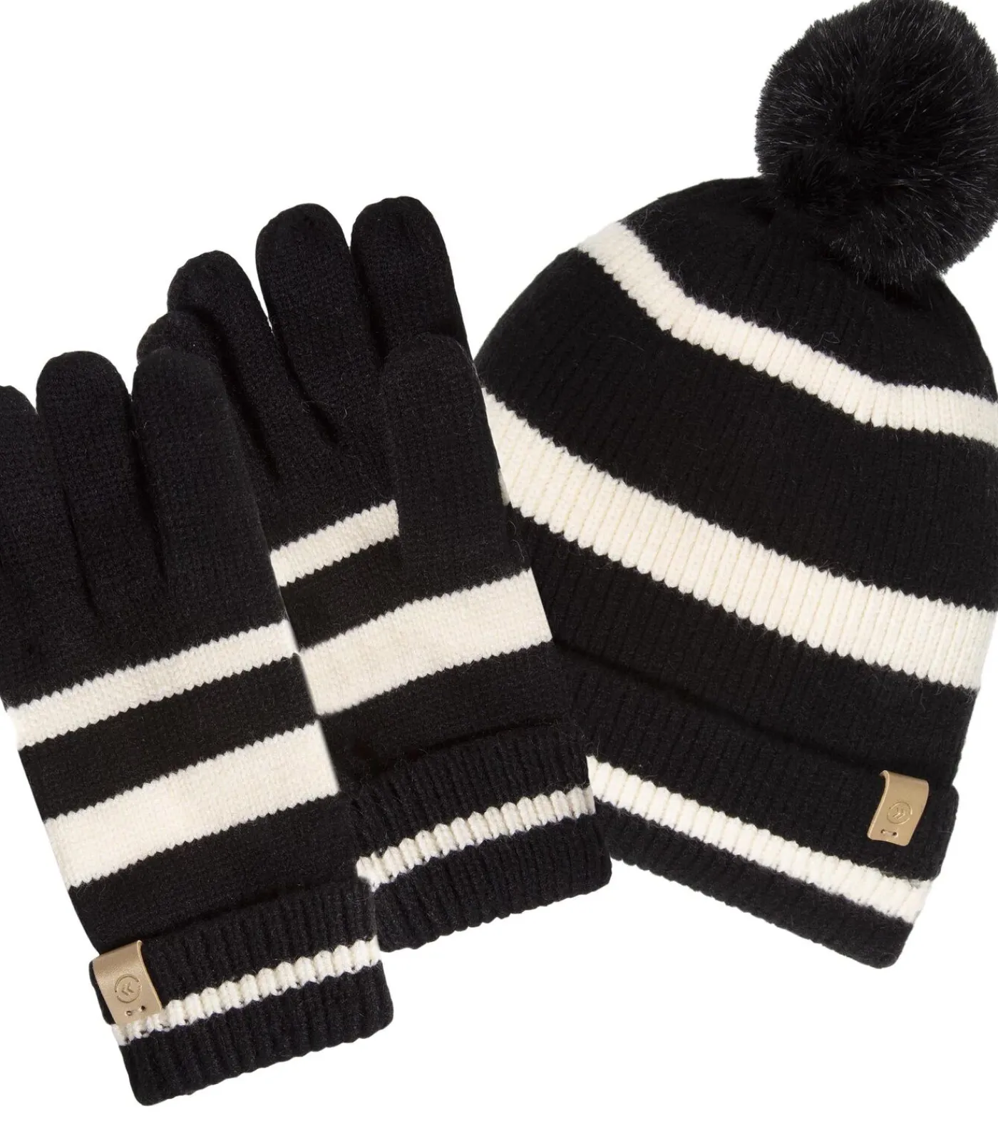 ISOTONER Gestreepte dameshoed Soft Touch black Sale