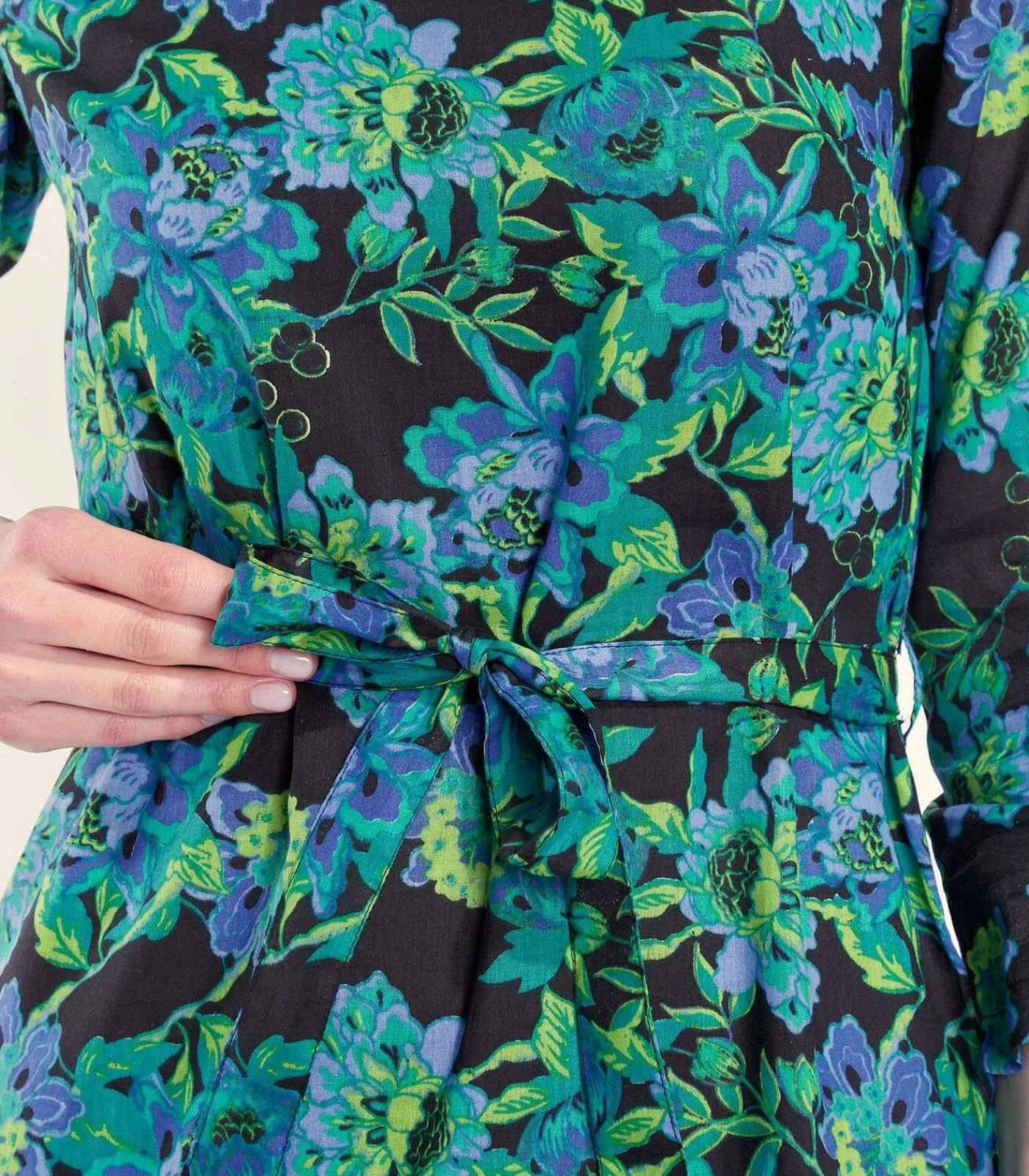 La Fiancée Gevoerde jurk ELVA violet Discount