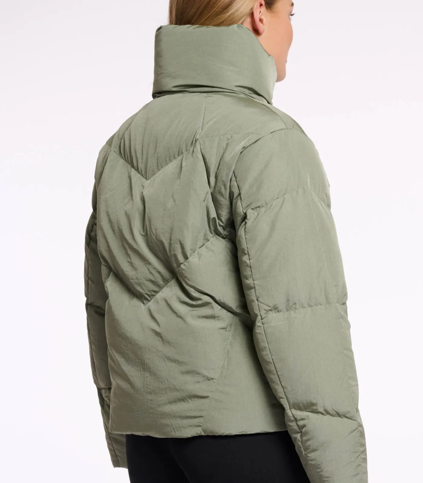 Rino&Pelle Gewatteerd jack met hoge kraag Groene as 38 green Discount