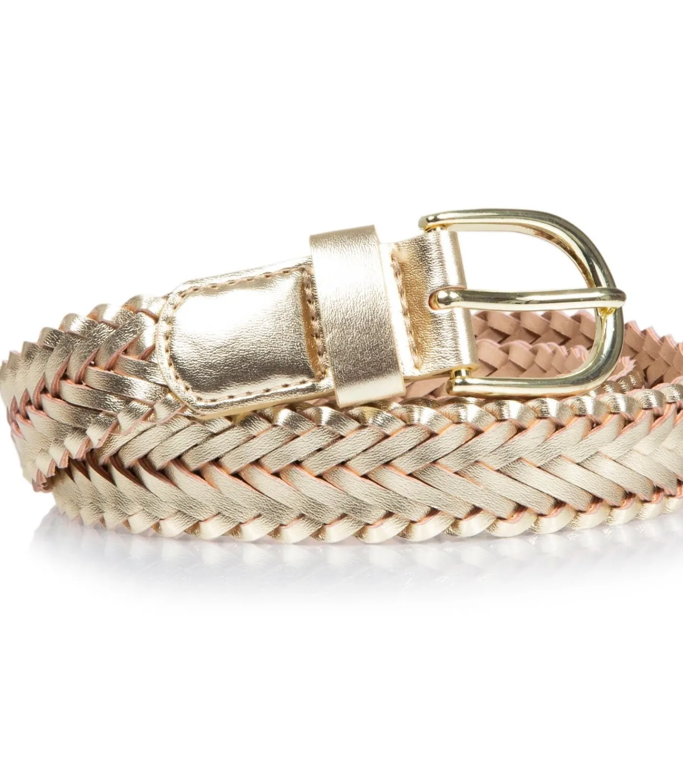 ISOTONER Goud gevlochten damesriem gold Discount