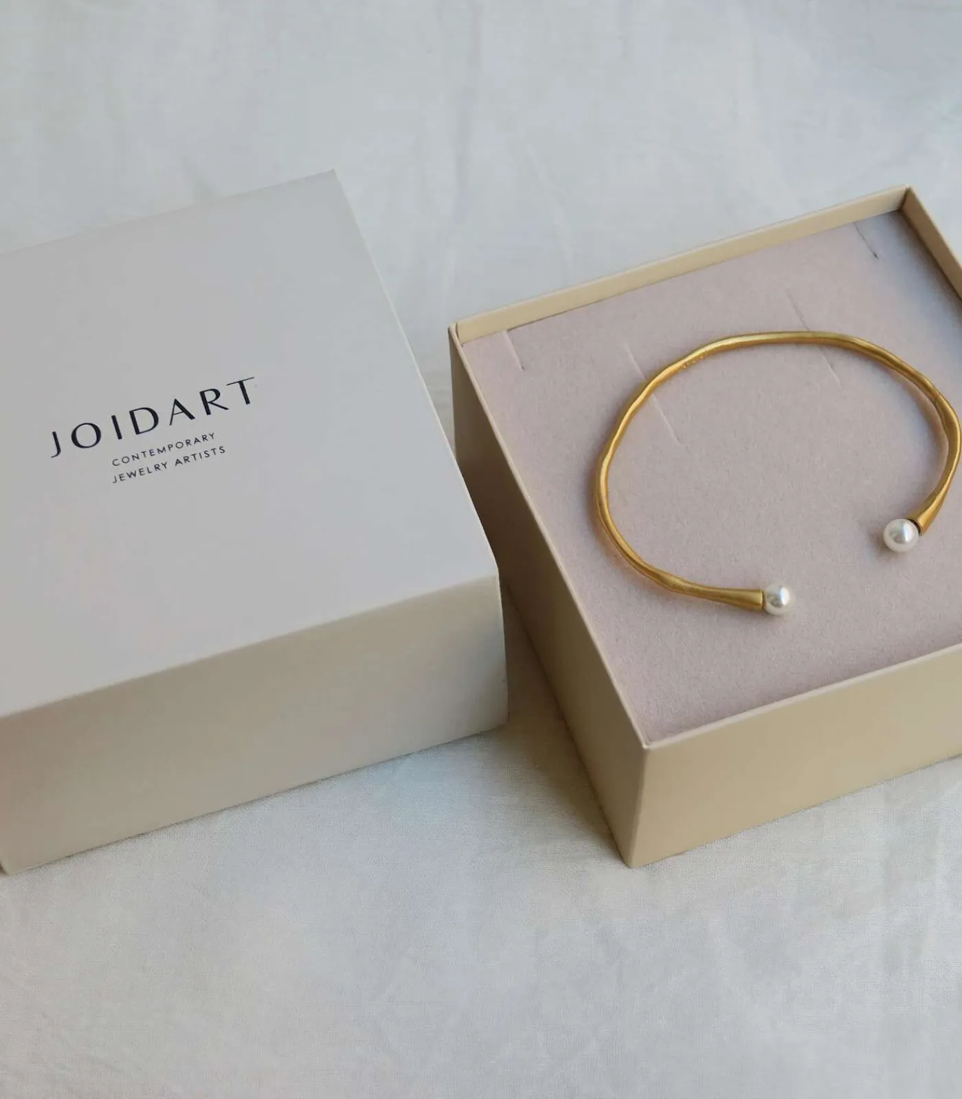 Joidart Gouden armband Eclat met witte parel Outlet