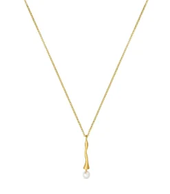 Joidart Gouden ketting Eclat met witte parel Sale