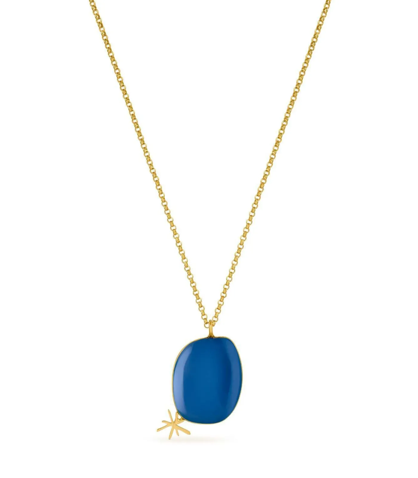 Joidart Gouden ketting Miró Jewelry blauw New