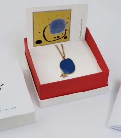 Joidart Gouden ketting Miró Jewelry blauw New