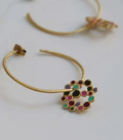 Joidart Gouden oorbellen Candy Colours gold Online