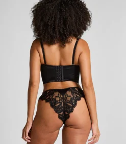 Hunkemöller Grace Highleg Brazilian black Clearance