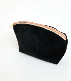 Banana Moon GRAPHITE LEYLAK Zwarte fluwelen pouch black Online