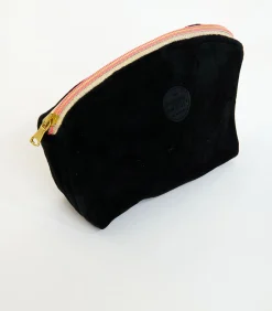 Banana Moon GRAPHITE LEYLAK Zwarte fluwelen pouch black Online