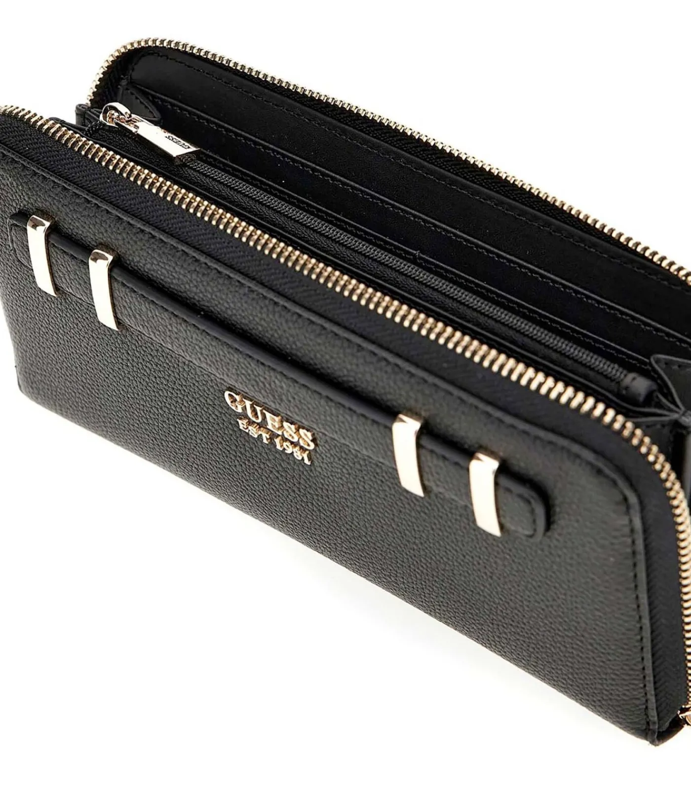 GUESS Gregoria Slg Large Zip Around black Clearance