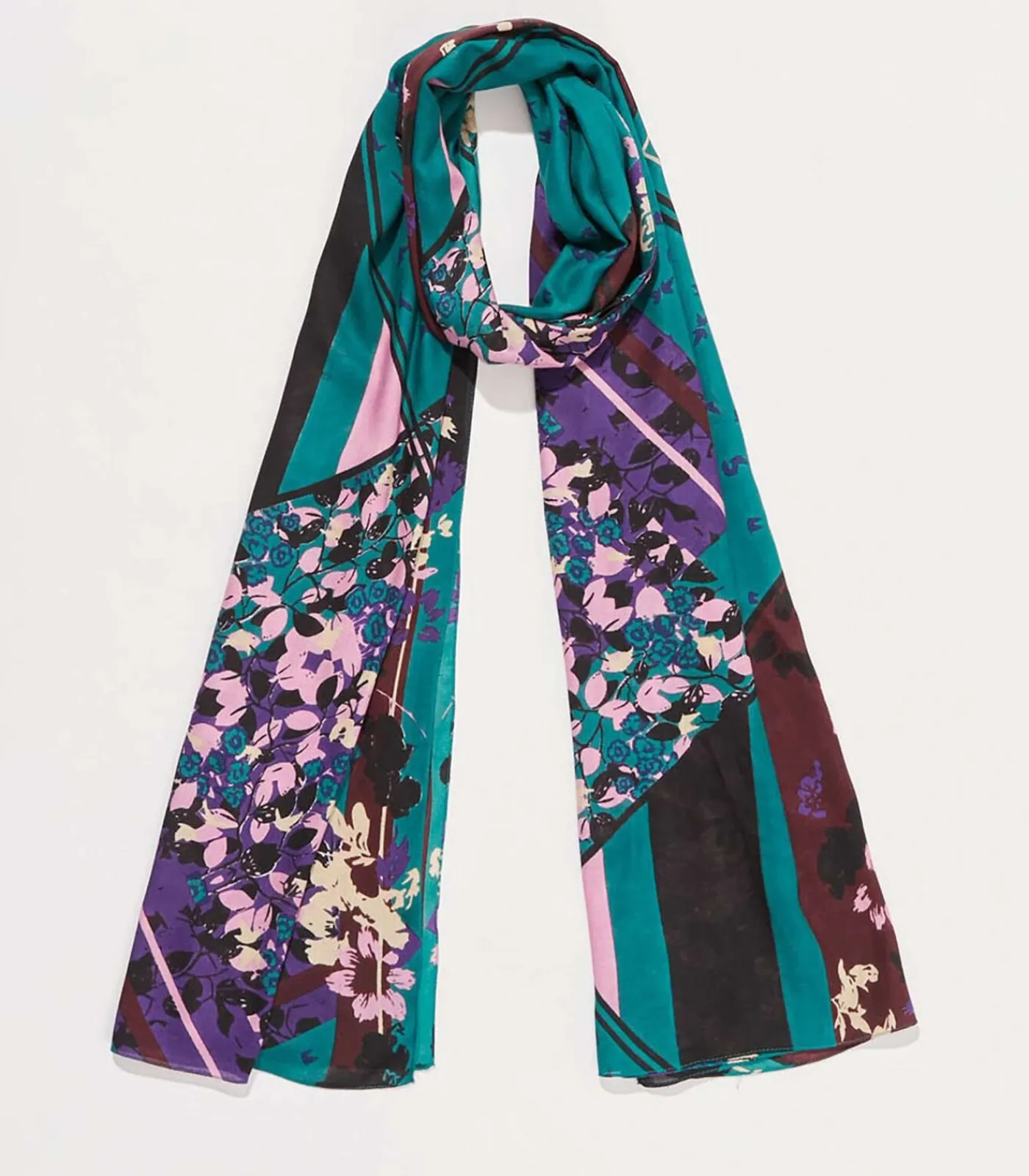 La Fiancée GRIMM grote vloeiende stola darkGreen Sale