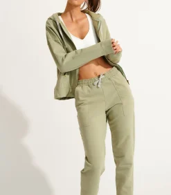Banana Moon Groene joggingbroek COZY MODELO khaki Hot