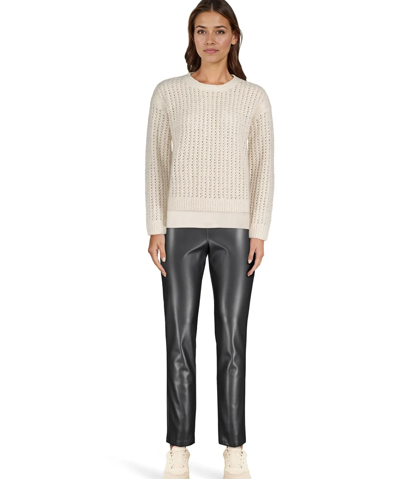Betty Barclay Grofgebreide trui beige Outlet