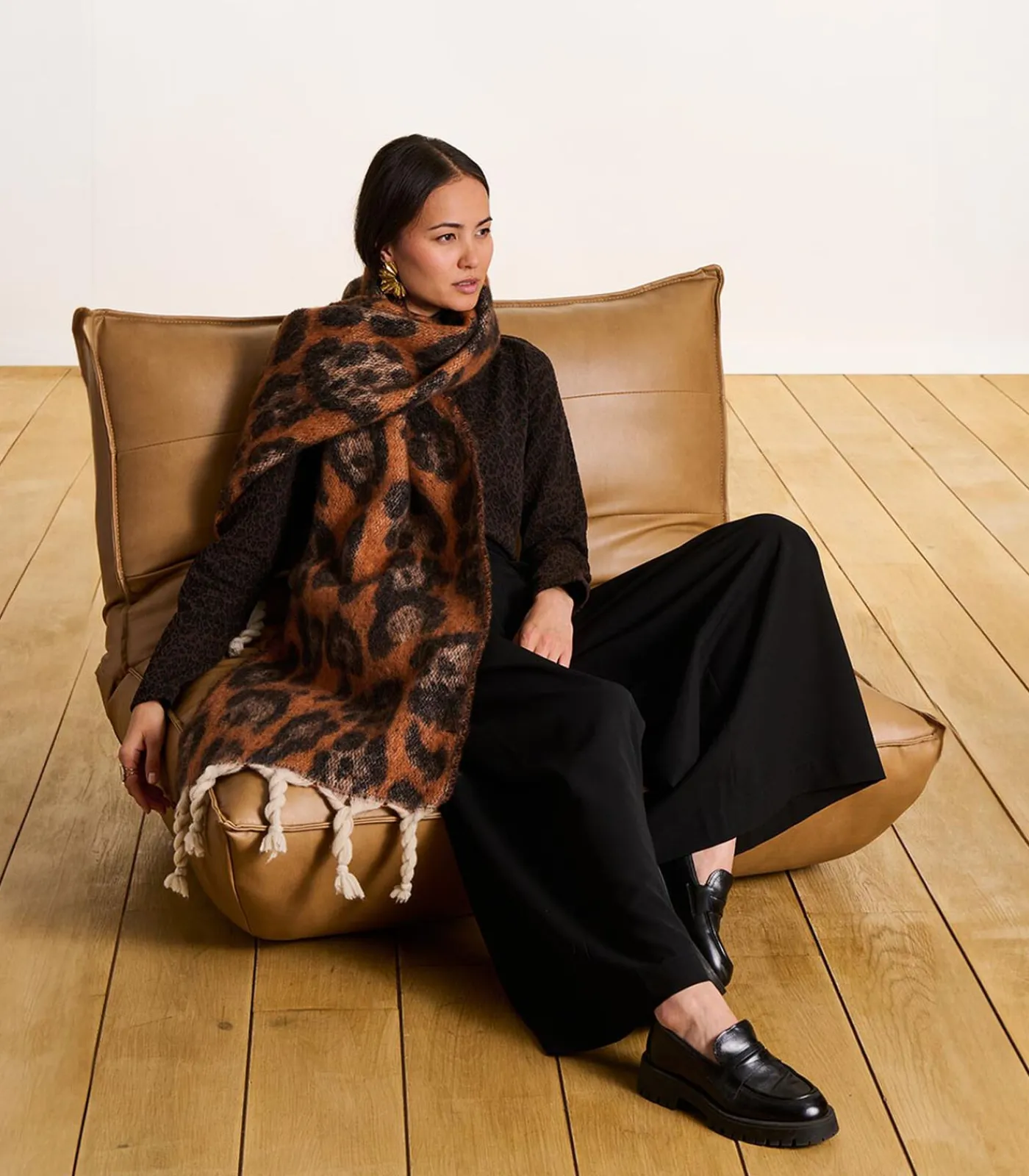 La Fée Maraboutée Grote bruine luipaardsjaal brown Clearance
