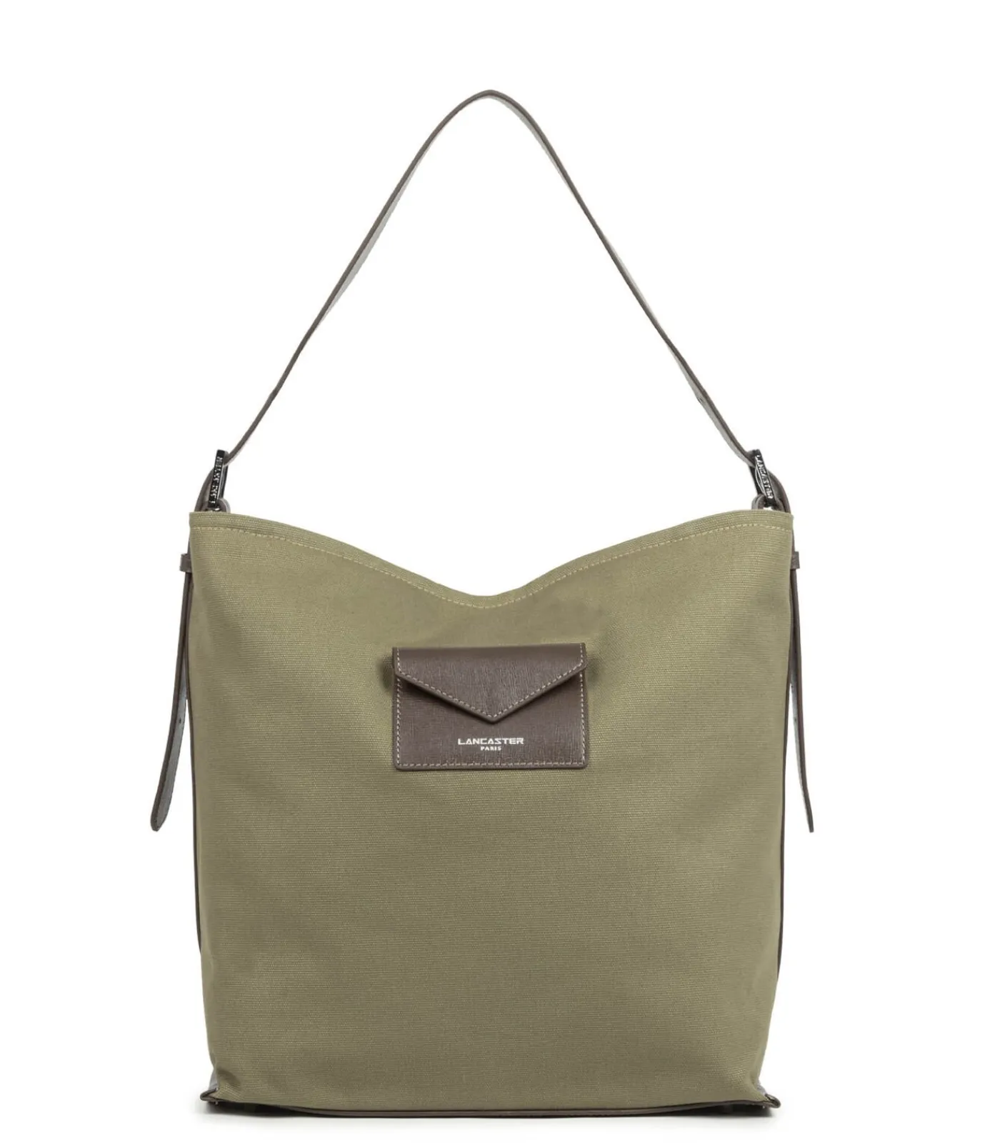 LANCASTER Grote bucketbag – Canvas KBA khaki