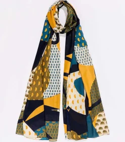 La Fiancée Grote luchtige sjaal GRIMM navyBlue Outlet