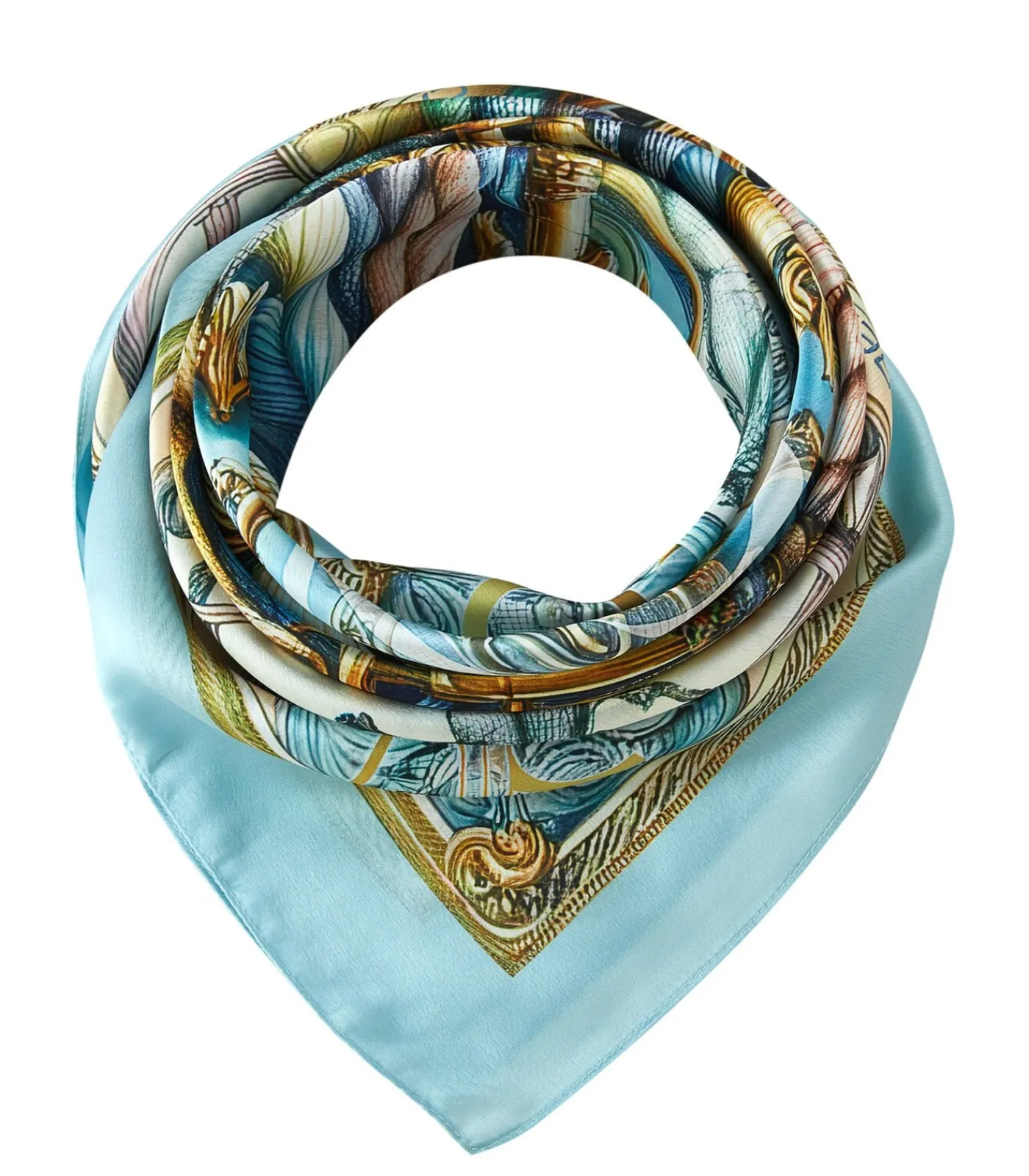 Alberto Cabale Grote vierkante zijden Spring Rope Zoé multicolor Clearance