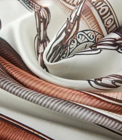 V1969 Grote zijde carré MultiBelts brown Clearance