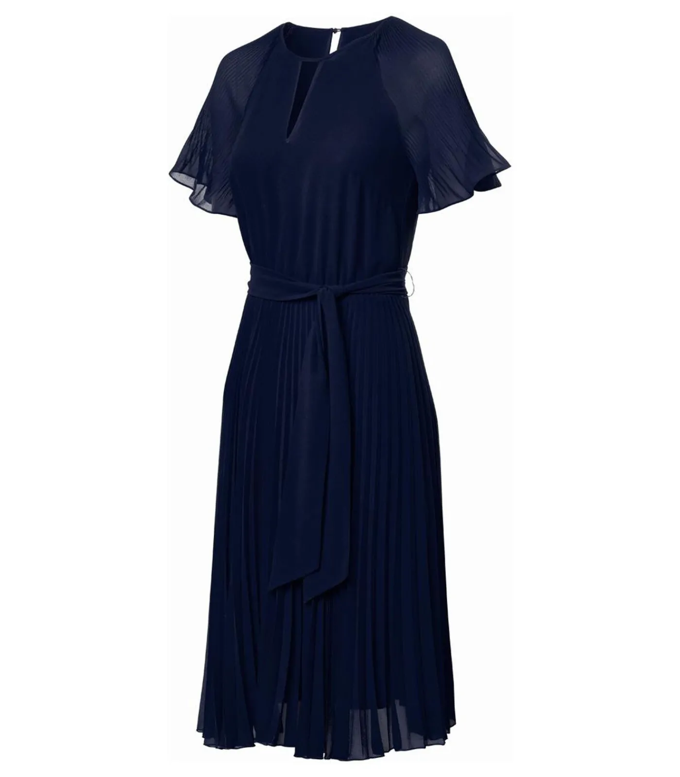 Mart Visser Haily Plisse Jurk Maxi navyBlue Discount