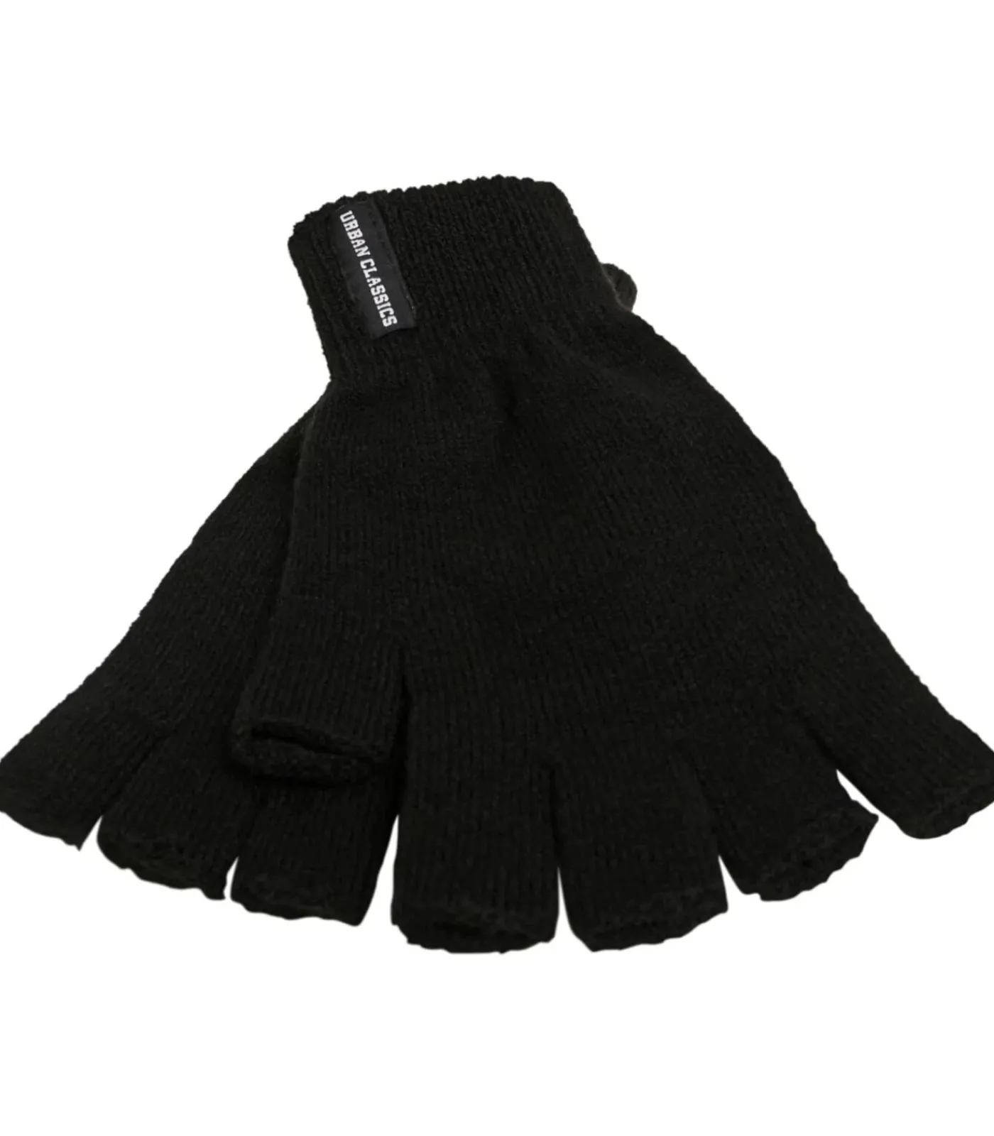 Urban Classics HALF FINGER - Handschoenen - Zwart black
