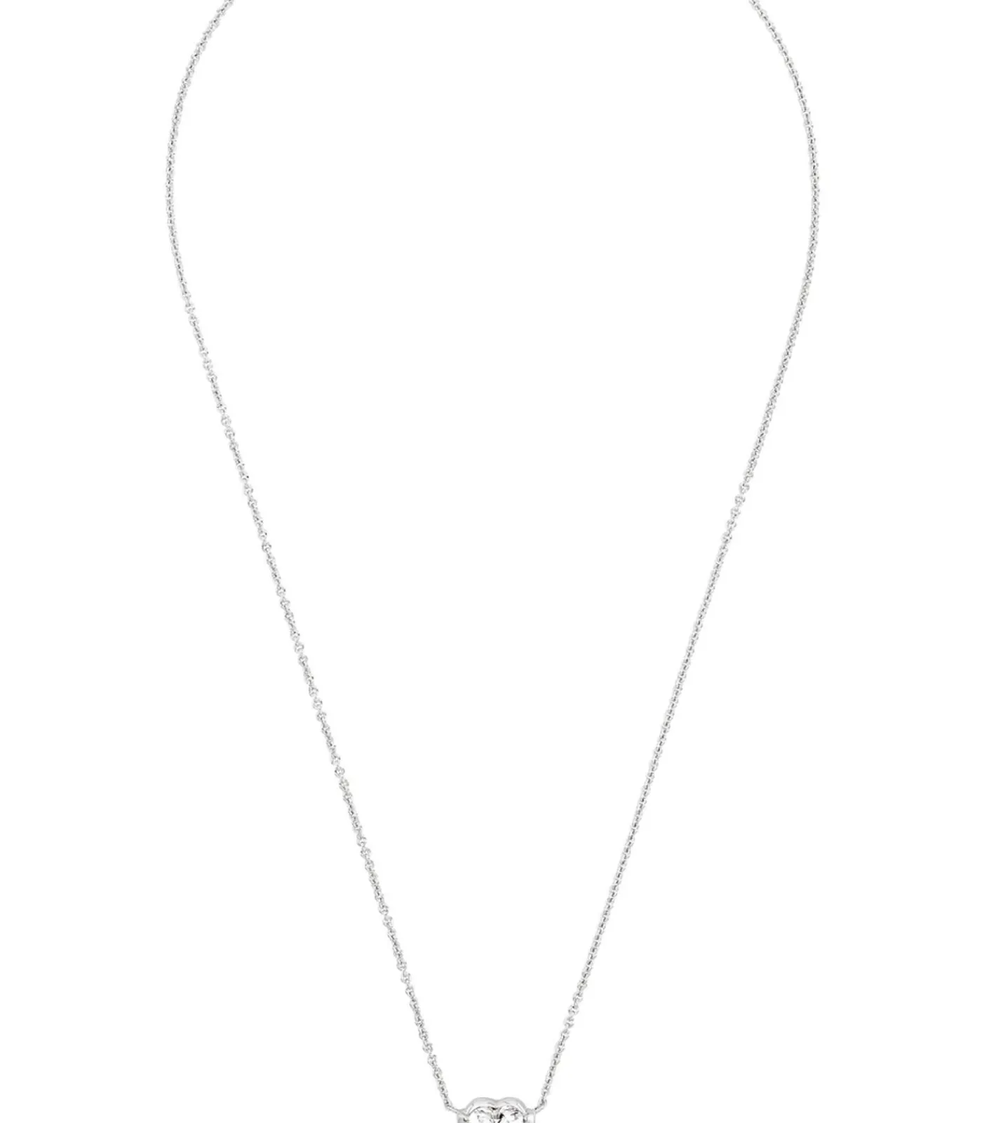 JOOP! Halsketting voor dames, 925 Sterling zilver, zirkonia synth. | Hart silver Hot