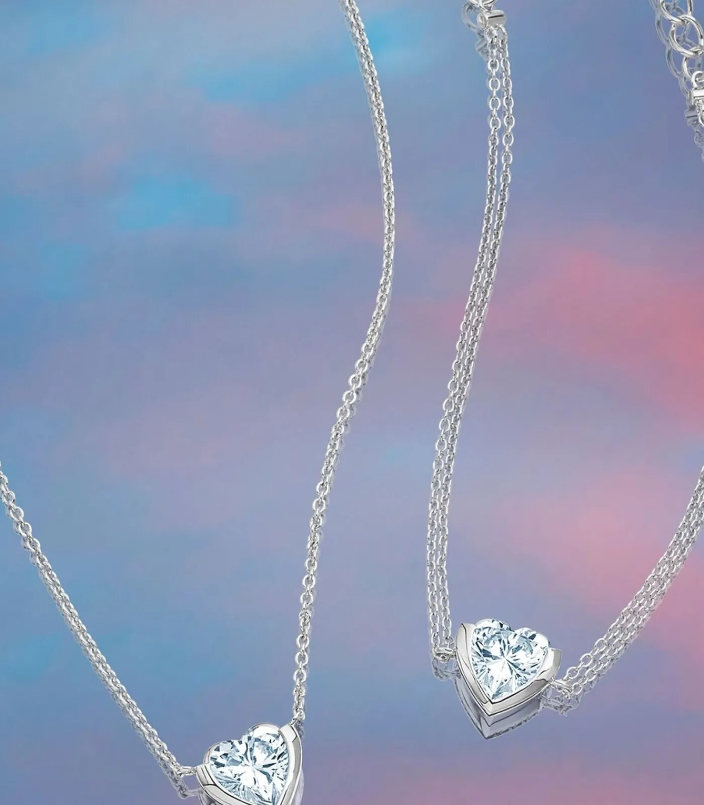 JOOP! Halsketting voor dames, 925 Sterling zilver, zirkonia synth. | Hart silver Hot