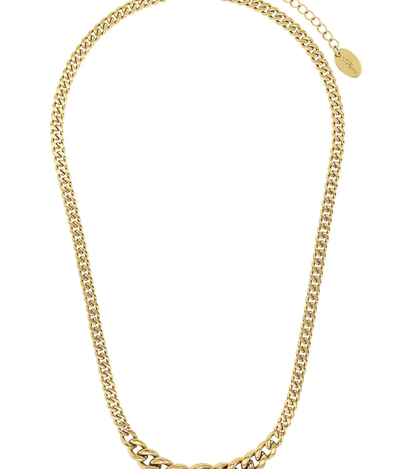 s.Oliver Halsketting voor dames, roestvrij staal gold Discount