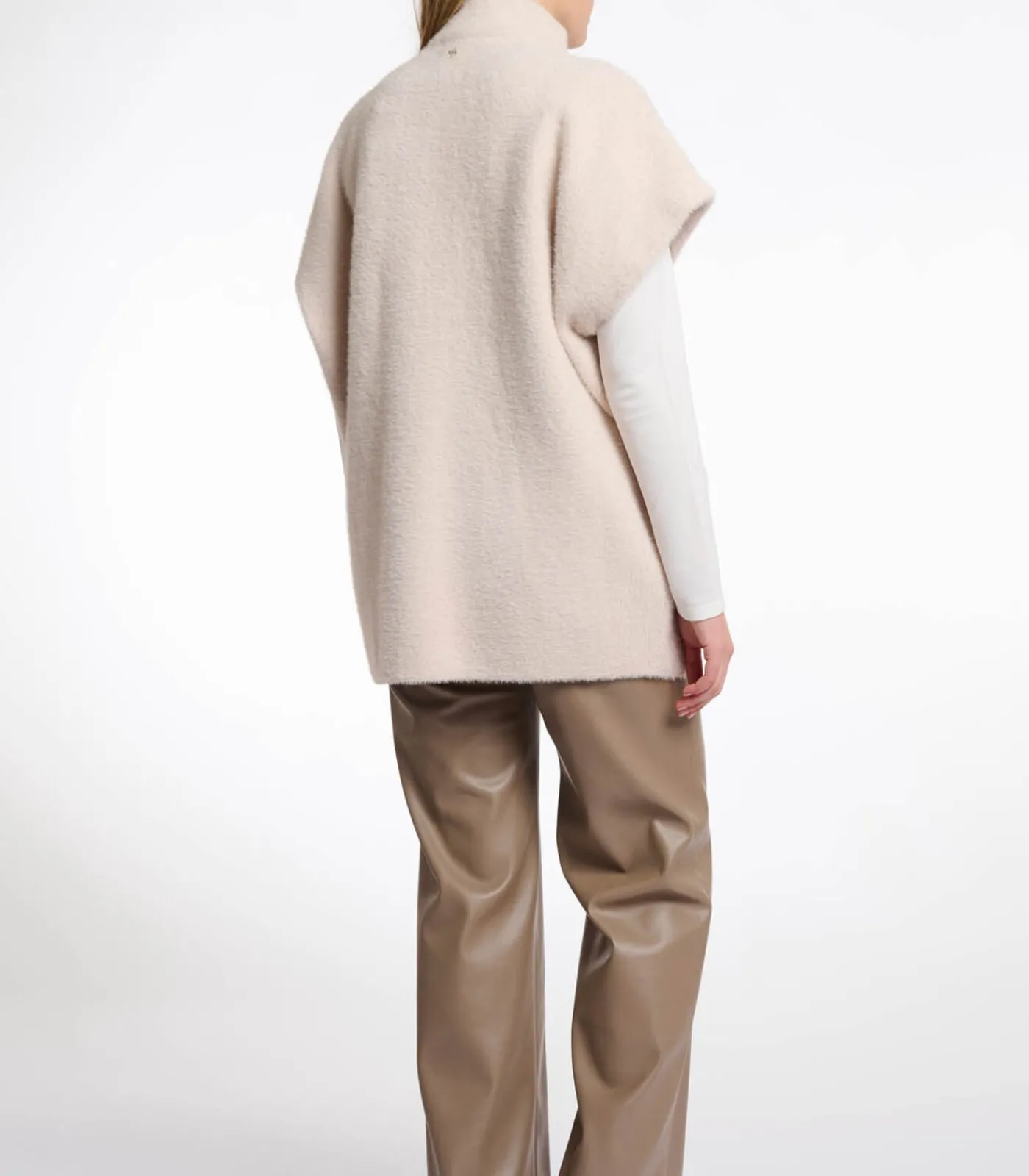 Rino&Pelle Helen cape off-white camel Online