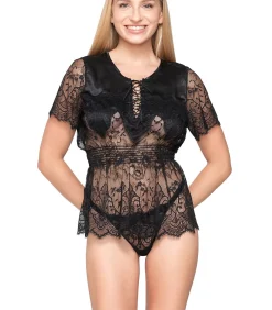 LUNA Hemdje met slipe mouwen AMELIE black Clearance